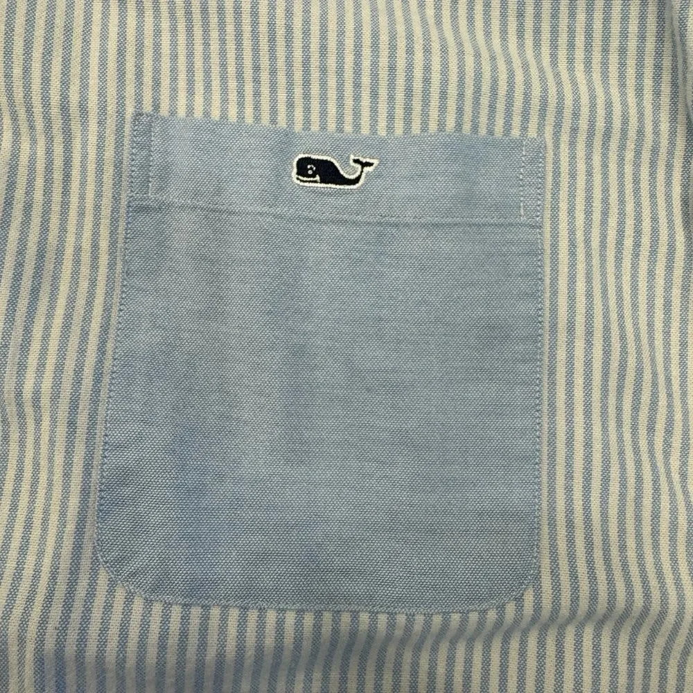 Vineyard Vines Colorblock Striped Slim Fit Tucker Button Down Shirt Men's Sz 2XL